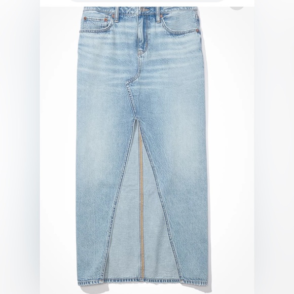 America 🦅 Eagle long denim maxi skirt 14 - Picture 3 of 8